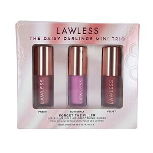 LAWLESS Mini Daisy Darlings Lip-Plumping Lip Gloss Trio - 0.05 fl oz (x3)